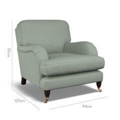 furniture bliss chair shani celadon plain dimension