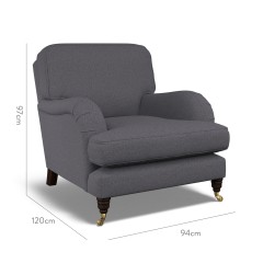 furniture bliss chair viera indigo plain dimension