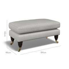 furniture bliss footstool amina smoke plain dimension