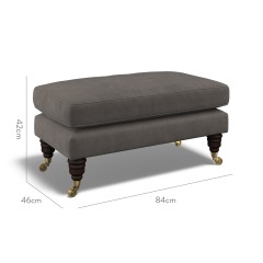 furniture bliss footstool cosmos graphite plain dimension