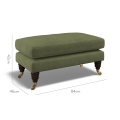 furniture bliss footstool cosmos olive plain dimension