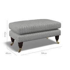 furniture bliss footstool desta denim weave dimension