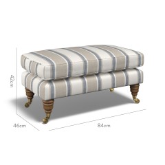 furniture bliss footstool edo denim weave dimension