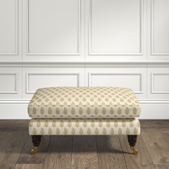 furniture bliss footstool indira ochre print lifestyle