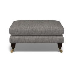 furniture bliss footstool kalinda charcoal plain front