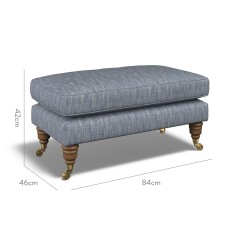 furniture bliss footstool kalinda denim plain dimension