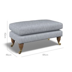 furniture bliss footstool kalinda sky plain dimension