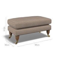 furniture bliss footstool nala cinnabar weave dimension