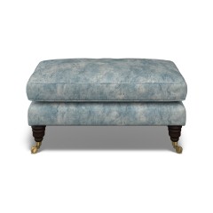 furniture bliss footstool namatha denim print front