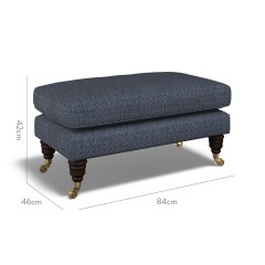 furniture bliss footstool safara indigo weave dimension