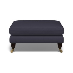 furniture bliss footstool shani indigo plain front