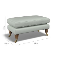 furniture bliss footstool shani mineral plain dimension