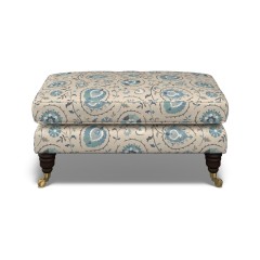 Bliss Footstool Shimla Azure