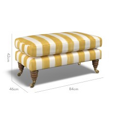 furniture bliss footstool tassa grande gold print dimension