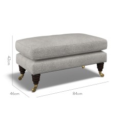 furniture bliss footstool yana fog weave dimension