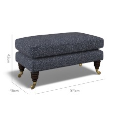 furniture bliss footstool yana indigo weave dimension