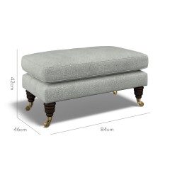 furniture bliss footstool yana mineral weave dimension