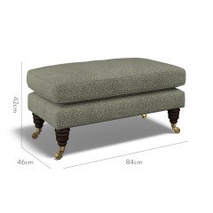 furniture bliss footstool yana sage weave dimension