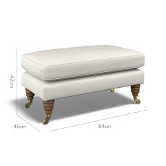 furniture bliss footstool zuri parchment plain dimension