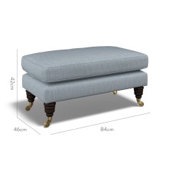 furniture bliss footstool zuri sky plain dimension