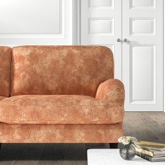 furniture bliss medium sofa namatha rust print lifestyle