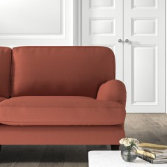 furniture bliss medium sofa shani cinnabar plain lifestyle