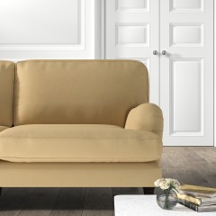 furniture bliss medium sofa shani ochre plain lifestyle