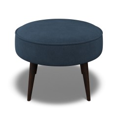 Brancaster Footstool Cosmos Indigo