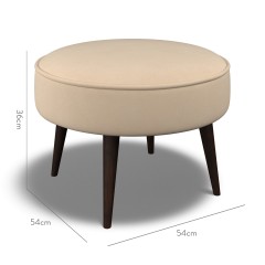 furniture brancaster footstool cosmos sand plain dimension