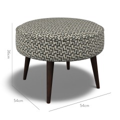 furniture brancaster footstool desta charcoal weave dimension