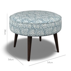 furniture brancaster footstool ellora marine print dimension