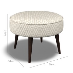 furniture brancaster footstool folia stone print dimension