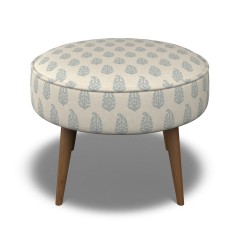 Brancaster Footstool Indira Chambray