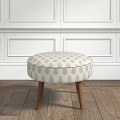 furniture brancaster footstool indira chambray print lifestyle