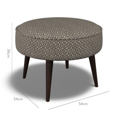 furniture brancaster footstool jina espresso weave dimension