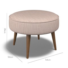 furniture brancaster footstool kalinda blush plain dimension