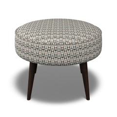 Brancaster Footstool Nala Aqua