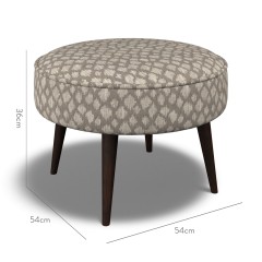 furniture brancaster footstool nia taupe weave dimension