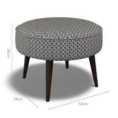 furniture brancaster footstool sabra indigo weave dimension