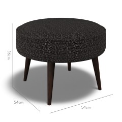 furniture brancaster footstool safara charcoal weave dimension