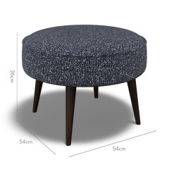 furniture brancaster footstool yana indigo weave dimension