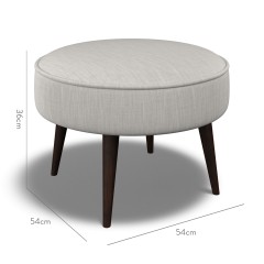 furniture brancaster footstool zuri flint plain dimension