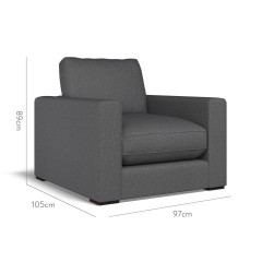 furniture cloud chair bisa charcoal plain dimension