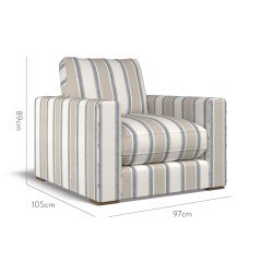 furniture cloud chair edo denim weave dimension