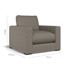 furniture cloud chair jina espresso weave dimension