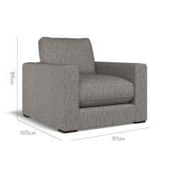 furniture cloud chair kalinda charcoal plain dimension