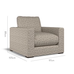 furniture cloud chair nia taupe weave dimension