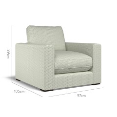 furniture cloud chair sabra sage weave dimension