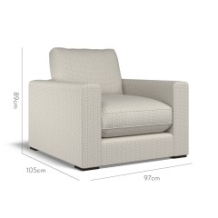 furniture cloud chair sabra smoke weave dimension