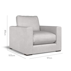 furniture cloud chair safara dove weave dimension